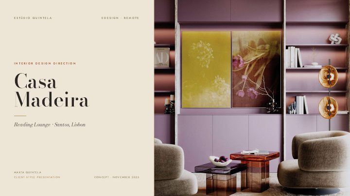 Cover of the Casa Madeira project presentation